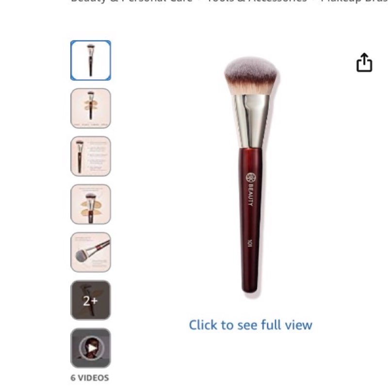 BK BEAUTY BRUSHES - 101 CONTOURED FOUNDATION BRUSH - Contoured Foundation Brush - Foundation Makeup 