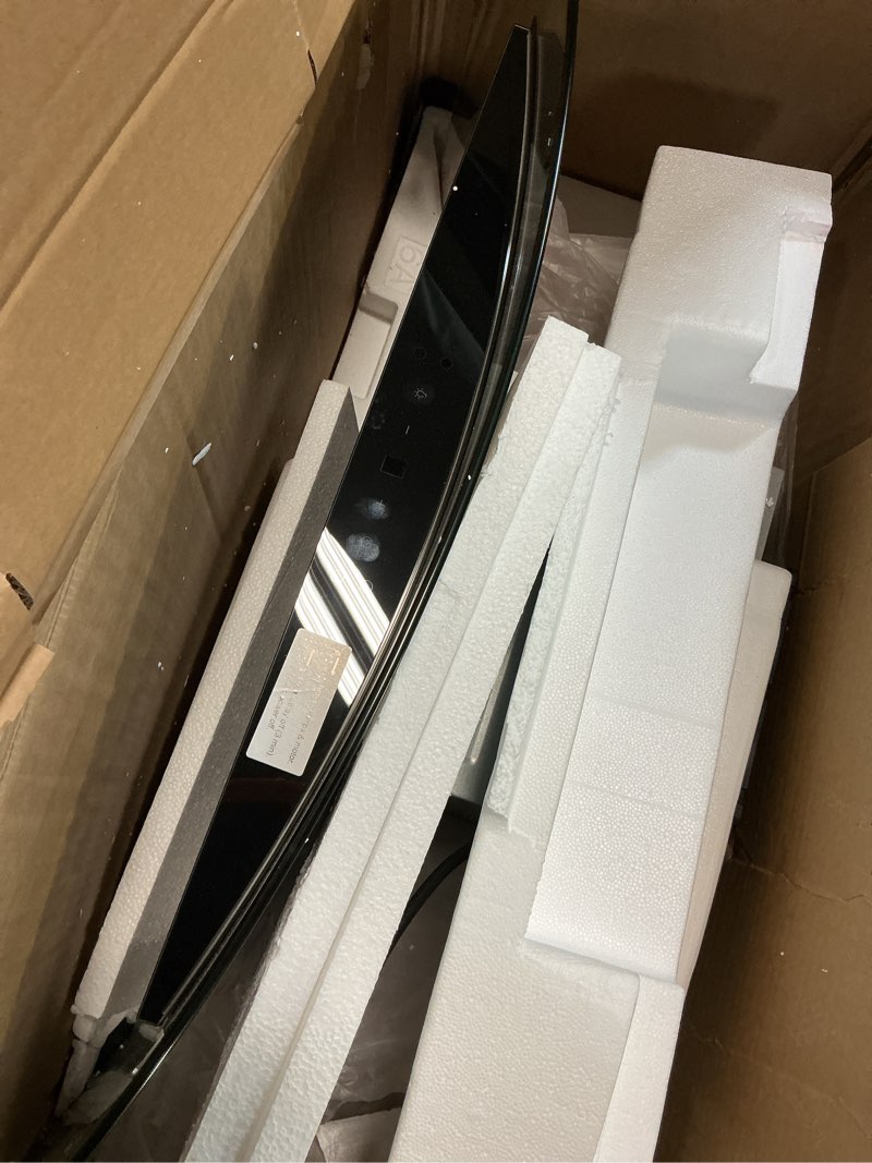 Condition photo showing Good Condition for comfee' curved glass range hood 36 inch 450 cfm 3 speed gesture sensing &touch control panel stainless steel kitchen ductless/ducted convertible with baffle filters and 2 led lights (cvg36w9ast) gesture sensing control 36 inch