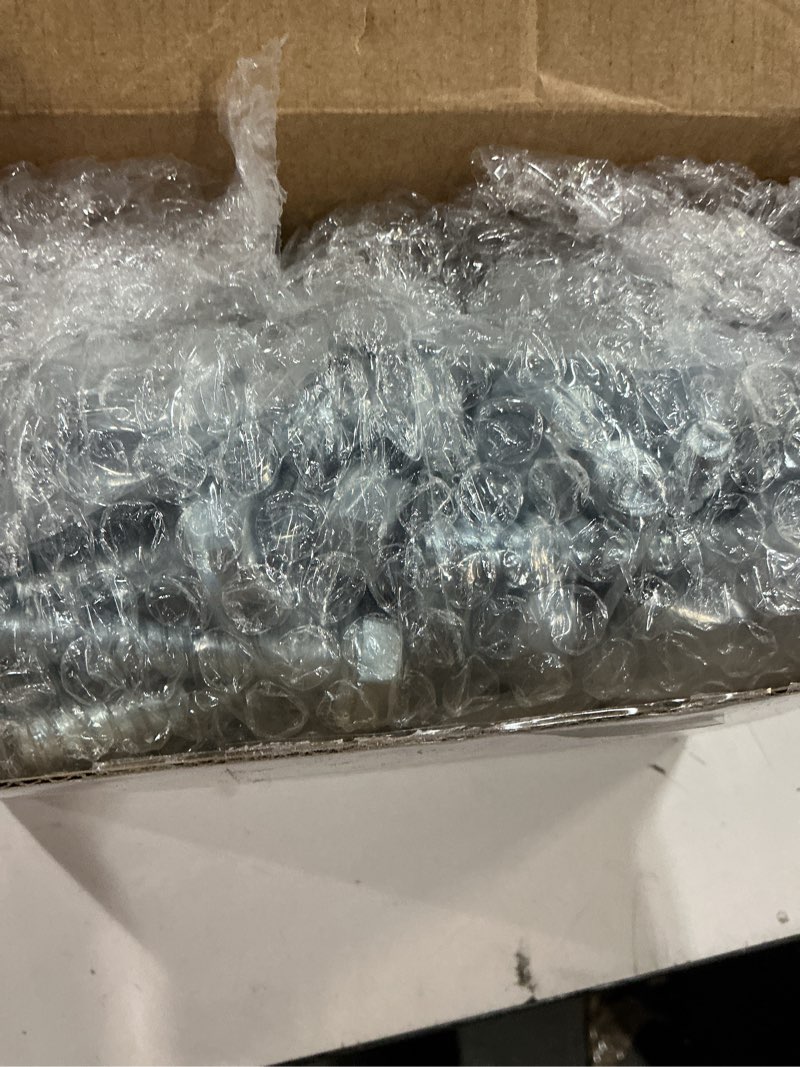 Condition photo showing item condition for Tandefio 60 Pack 3/8" x 2"-1/2" Concrete Screw Anchor Galvanized Large Diameter Heavy Duty Plated Co