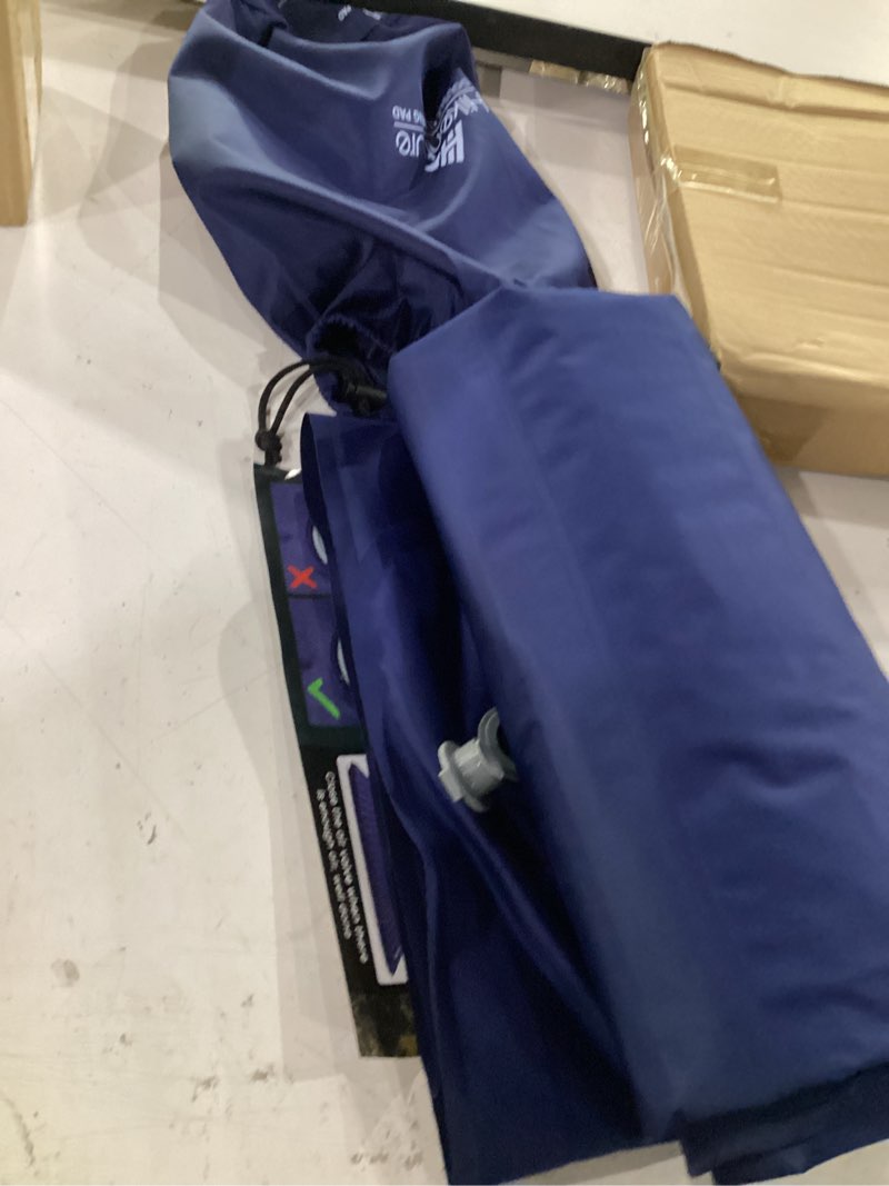 Condition photo showing Good Condition for hikenture double sleeping pad for camping, ultralight 4" extra-thick camping mattress 2 person, inflatable backpacking sleeping mat, hiking air mattress for tent (navy footpump 79x47.5in)