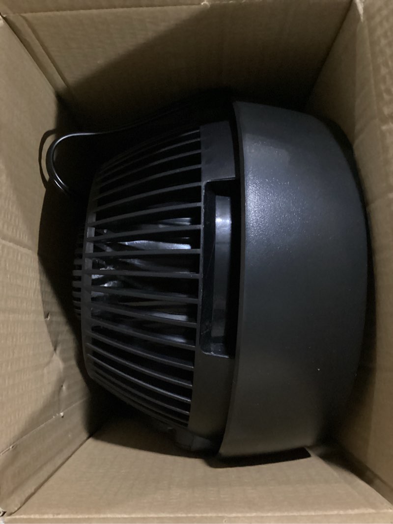 Condition photo showing New/Like New for vornado 9-in high velocity indoor desk fan, in black