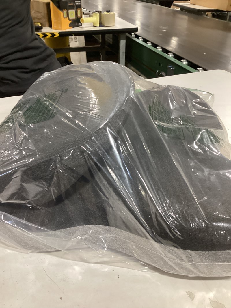 Condition photo showing Good Condition for Seat Cushion for Truck Driver, Memory Foam Truck Seat Cushion with L-Shaped Ergonomic Design, Lumbar Support Pillow & Tailbone Pain Relief for Long Driving, Semi Truck Accessories Gray-black Average Size