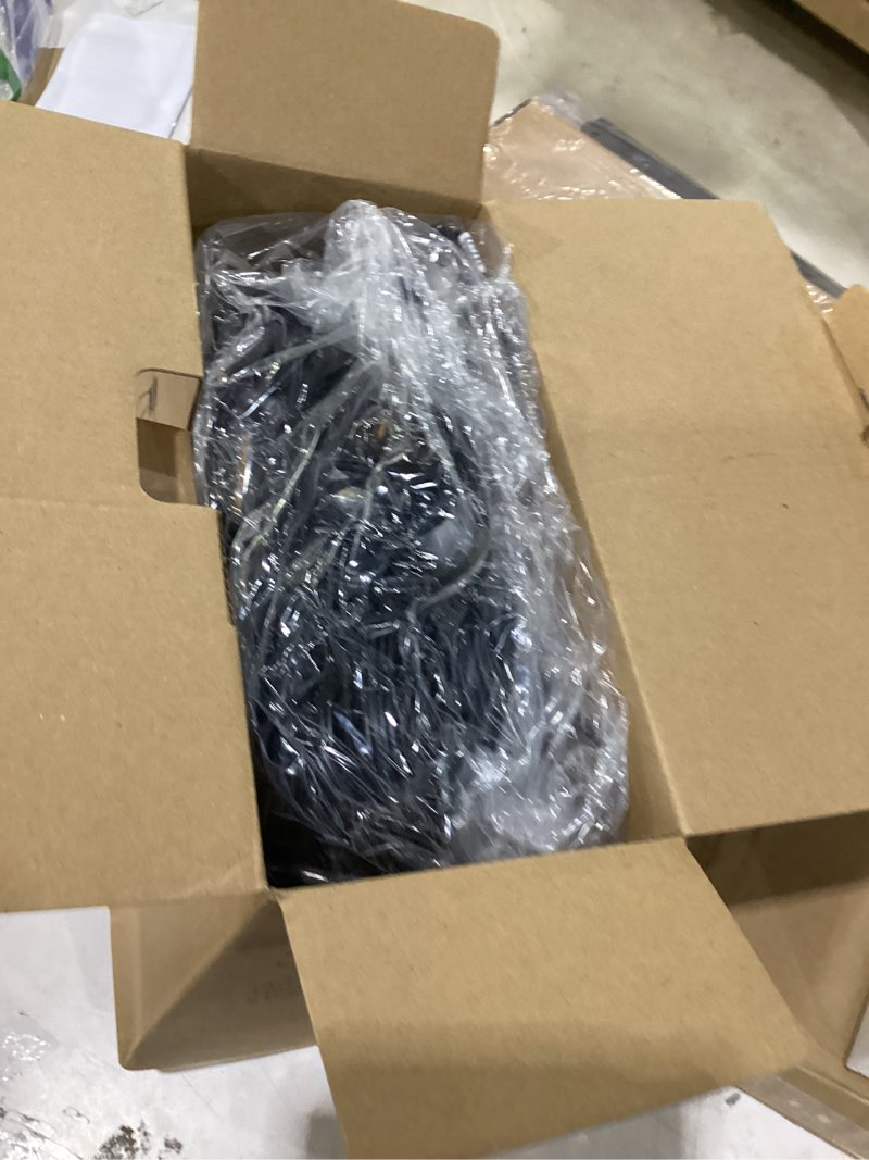 Condition photo showing As Is for brightever led outdoor string lights 100ft patio lights with 52 shatterproof st38 vintage edison bulbs, outside hanging light waterproof for porch, deck, garden, backyard, balcony, 2700k dimmable black wire 100ft-warm white