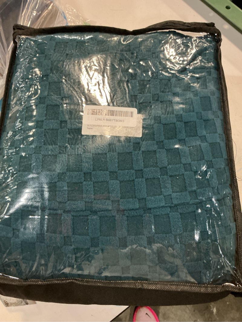 Condition photo showing New/Like New for ulticor 8-pieces recliner sofa covers, jacquared stretch couch covers for 3 cushion reclining sofa slipcovers thick soft washable (style 2) (chocolate, 3 seater recliner cover) 3 seater recliner cover chocolate