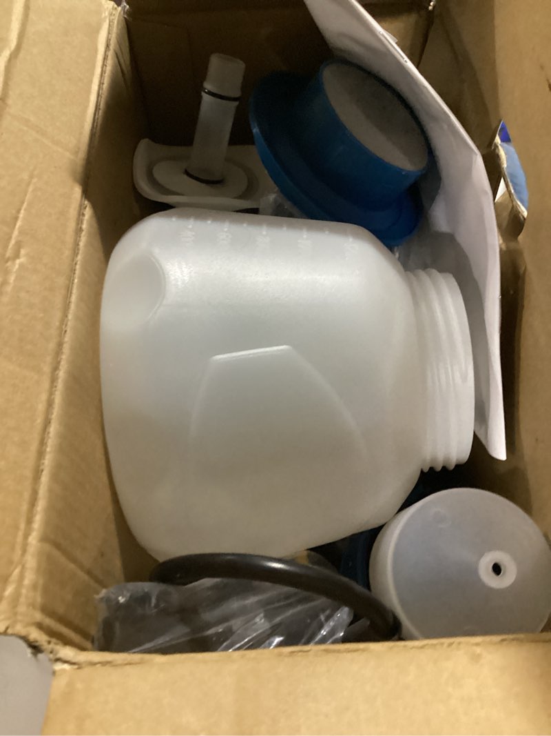 Condition photo showing Good Condition for paint sprayer, hvlp spray gun with cleaning & blowing joints, 4 nozzle sizes & 3 spray patterns, easy to clean, for furniture, cabinets, decks, walls, doors, diy projects, etc.