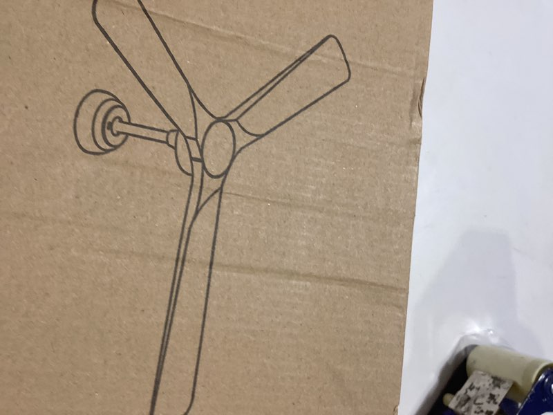 BvenuBigLite Ceiling Fan Without Light: 52 Inch Outdoor Fan for Patios - Black Ceiling Fan No Light 