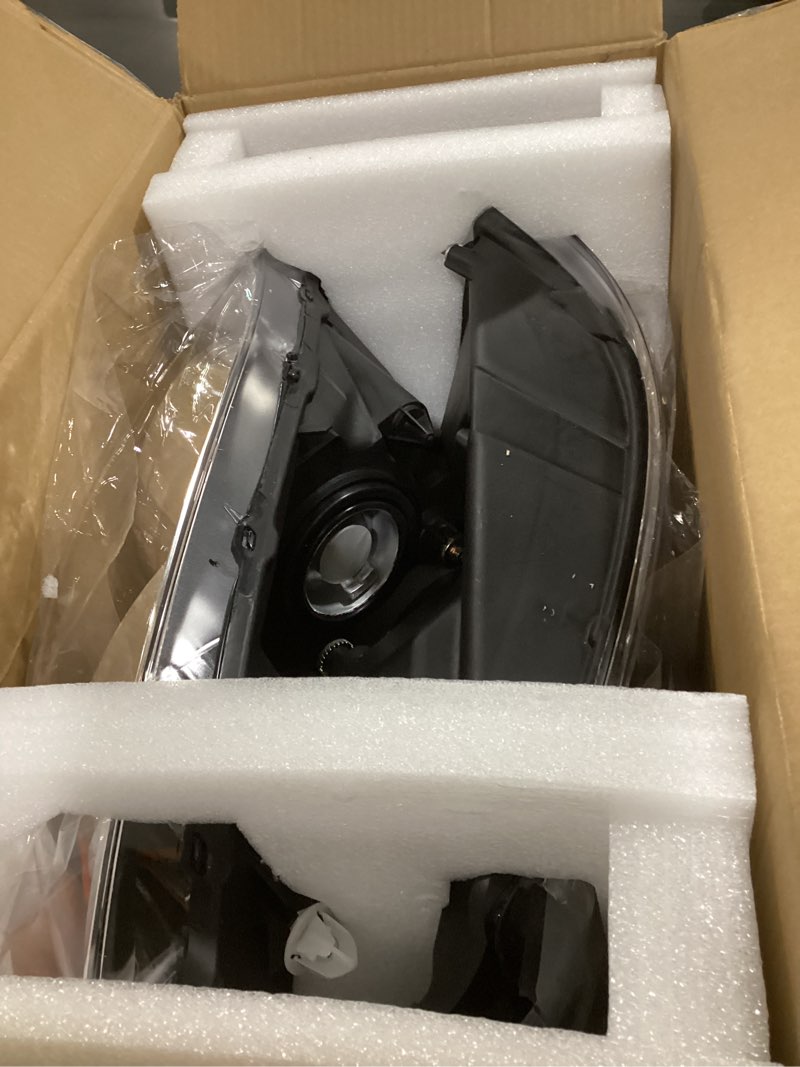 Condition photo showing New/Like New for as headlight assembly compatible with 2006 2007 2008 dodge ram 1500/2006-2009 dodge ram 2500 3500 chrome housing amber reflector driver passenger side 2006 2007 2008/2006-2009/2006-2009 dodge ram 1500 2500 3500 chrome