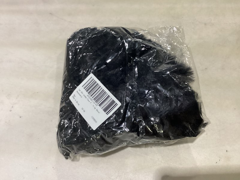 Condition photo showing Good Condition for ciieeo faux fur fabric 16.4 feet christmas faux fur trim ribbon roll soft fluffy strips for crafts christmas tree decor clothing embellishment 4cm width black