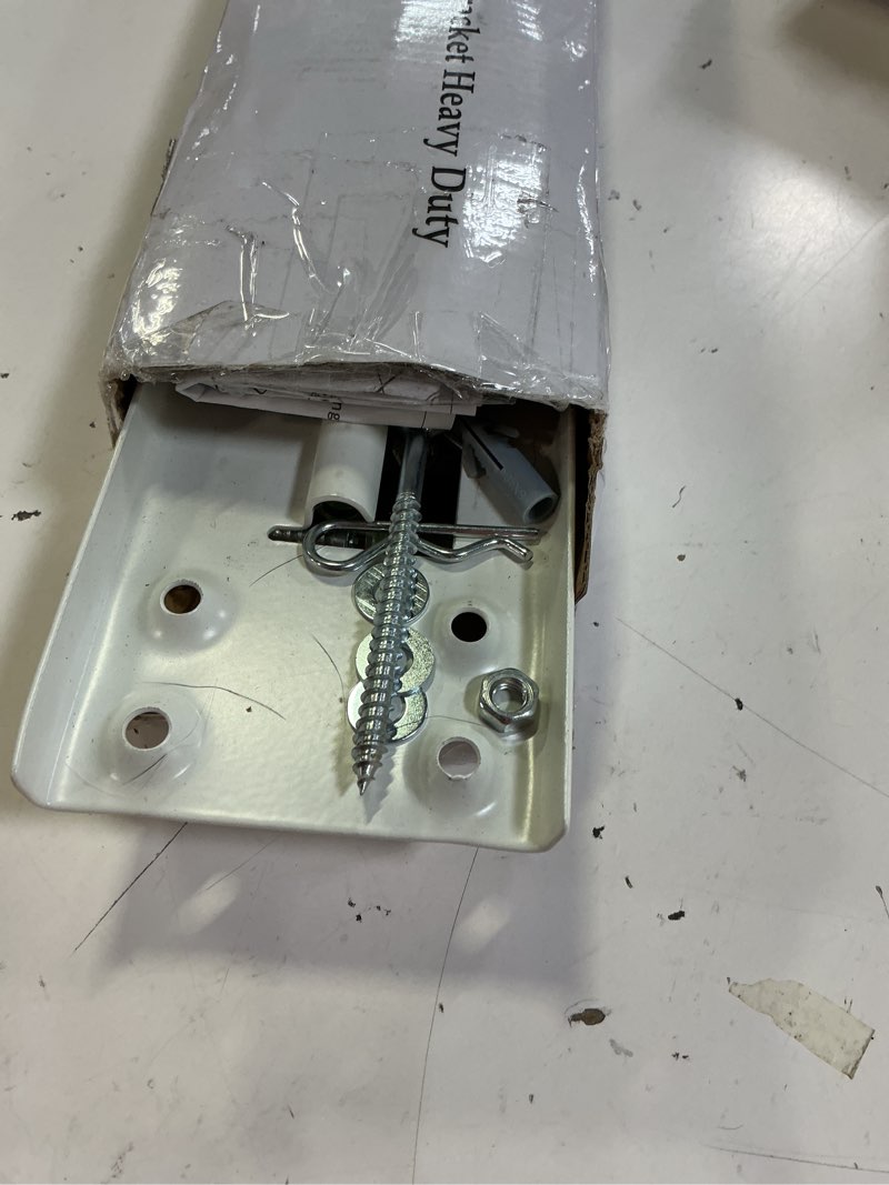 Condition photo showing As Is for qualward air conditioner bracket window ac support brackets - heavy duty with 2 arms, up to 180 lbs for 12000 to 24000 btu ac units- fits single or double hung windows up to 180 lbs, drilling required