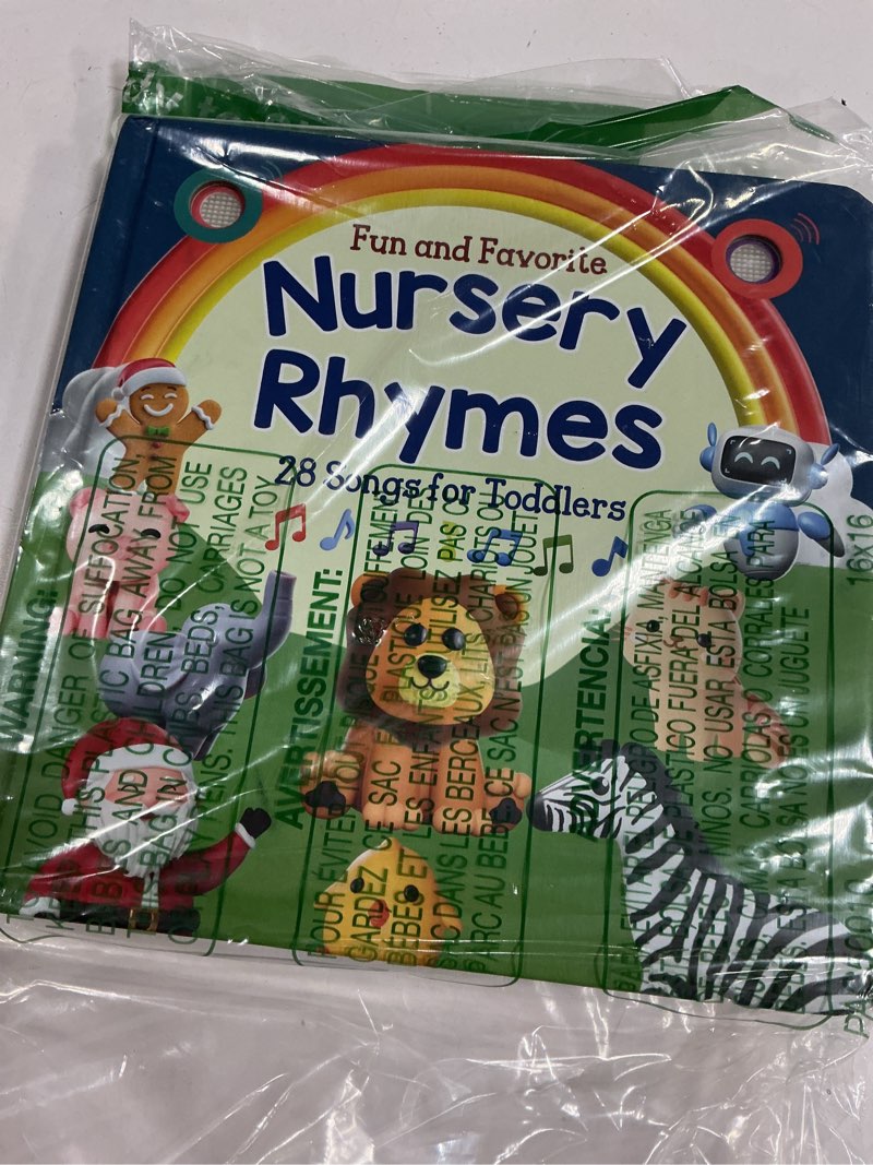 Condition photo showing Good Condition for LEARNING BUGS Fun Favorite Nursery Rhymes – Sing Along with 28 Nursery Rhymes, Musical Books for Toddlers, 28-Button Music Book, Musical Toys for Toddlers 1-3