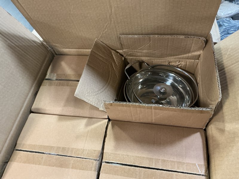 Condition photo showing Good Condition for personalized mini chafing dishes for buffet 1qt 4 pack with glass lids, [worry-free assemble] round food-grade chafers and buffet warmers sets?buffet servers and warmer