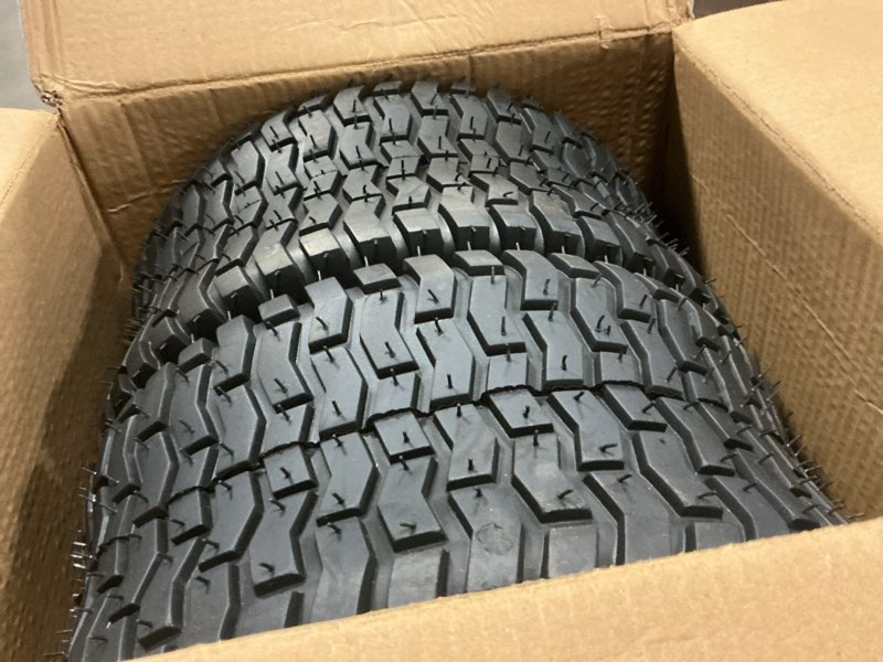 Condition photo showing Good Condition for gicool 15x6.00-6 tire and inner tube set, tr-13 straight valve stem, replacement riding mower front wheel assembly, 2 pack 15x6.00-6 tire and tube?2 pack?