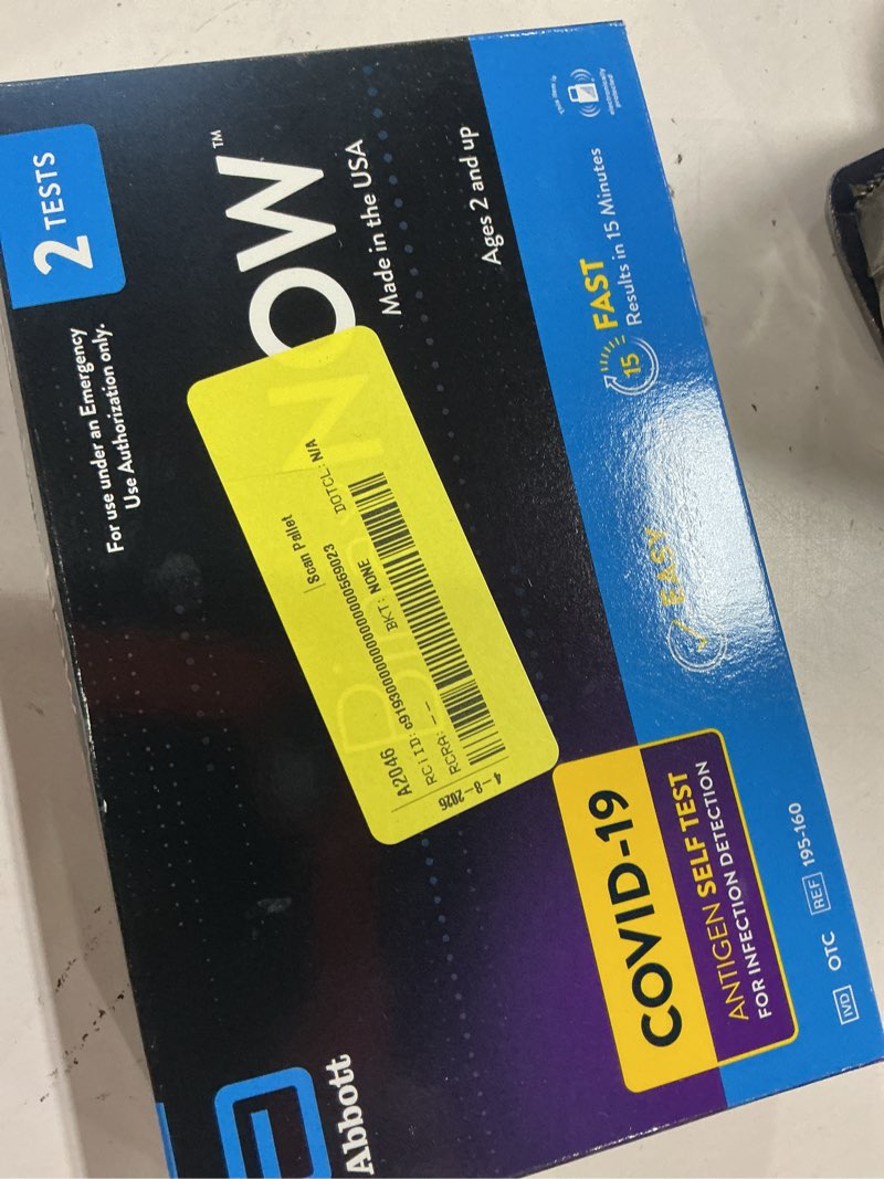Condition photo showing New/Like New for (exp 05/30/26) binaxnow covid?19 antigen self test  1 pack  double  2-count  at home covid-19 test  2 tests
