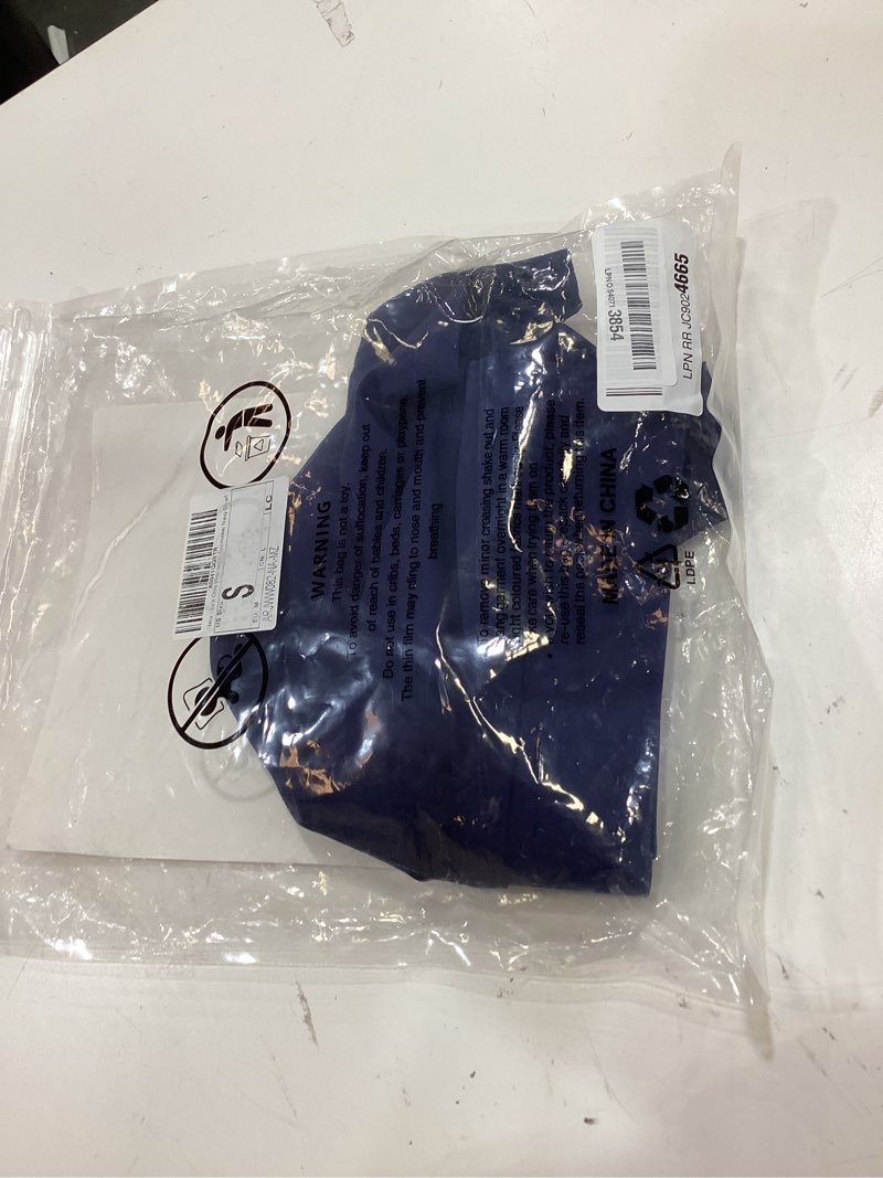 Condition photo showing New/Like New for lu's chic women's long swim shorts swimming board shorts high waisted tummy control capri legging 4-6 navy