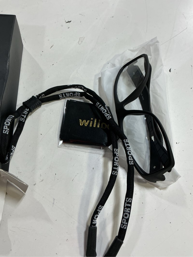 Condition photo showing Good Condition for with full lens readers wrap around sport magnifying safety reading glasses photochromic goggles with readers?for men black blue 1.75 x