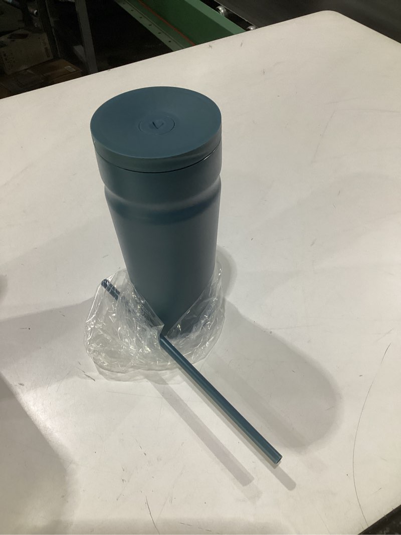 Condition photo showing Good Condition for coktik 24oz insulated tumbler with lid and straw iced coffee cup reusable stainless steel travel mug water bottle cupholder friendly for women men her him (twilight fog) twilight fog 24 ounces