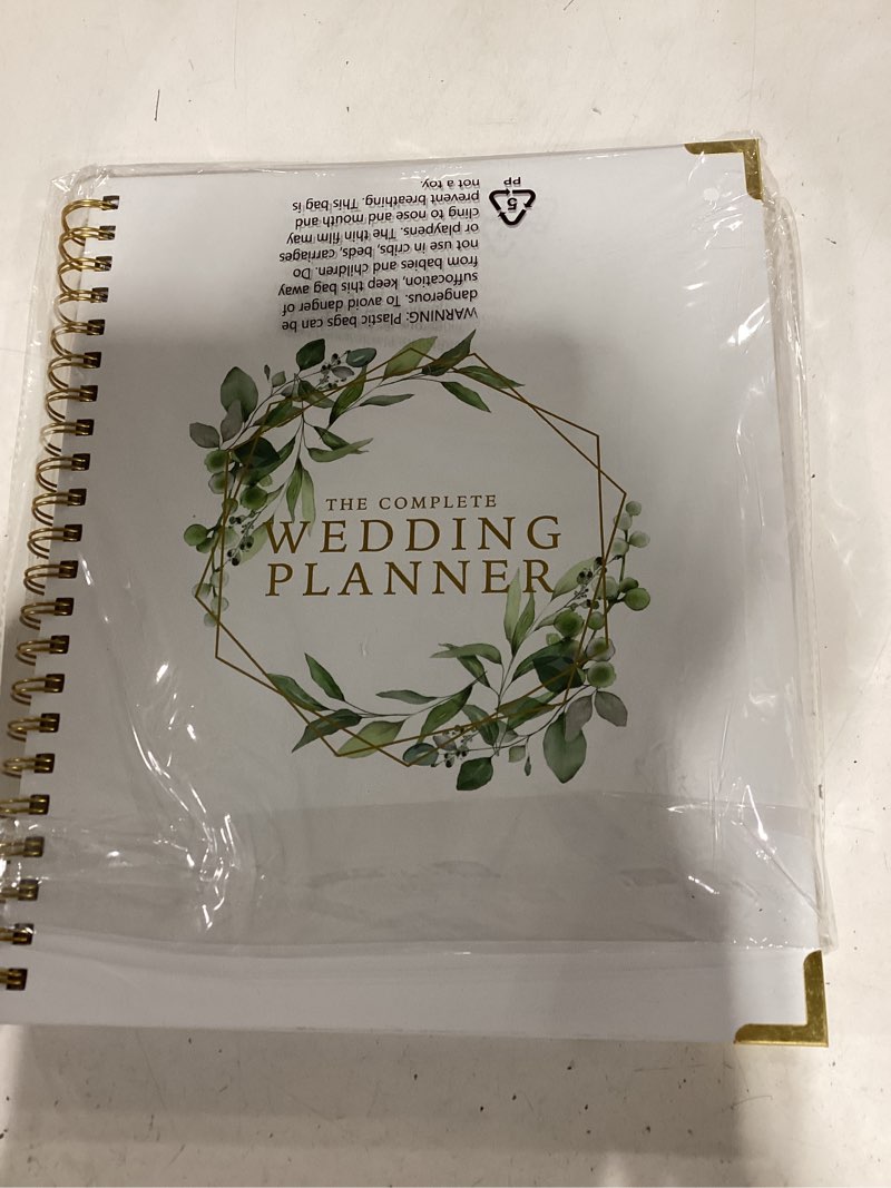 Condition photo showing Good Condition for your perfect day wedding planner book and organizer - wedding planner book - bridal planning binder with countdown calendar - bride gifts - (floral)