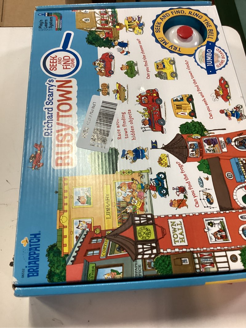 Condition photo showing Good Condition for briarpatch, richard scarry's busytown seek and find game, based on early reader books for preschool, kindergarten and 1st grade