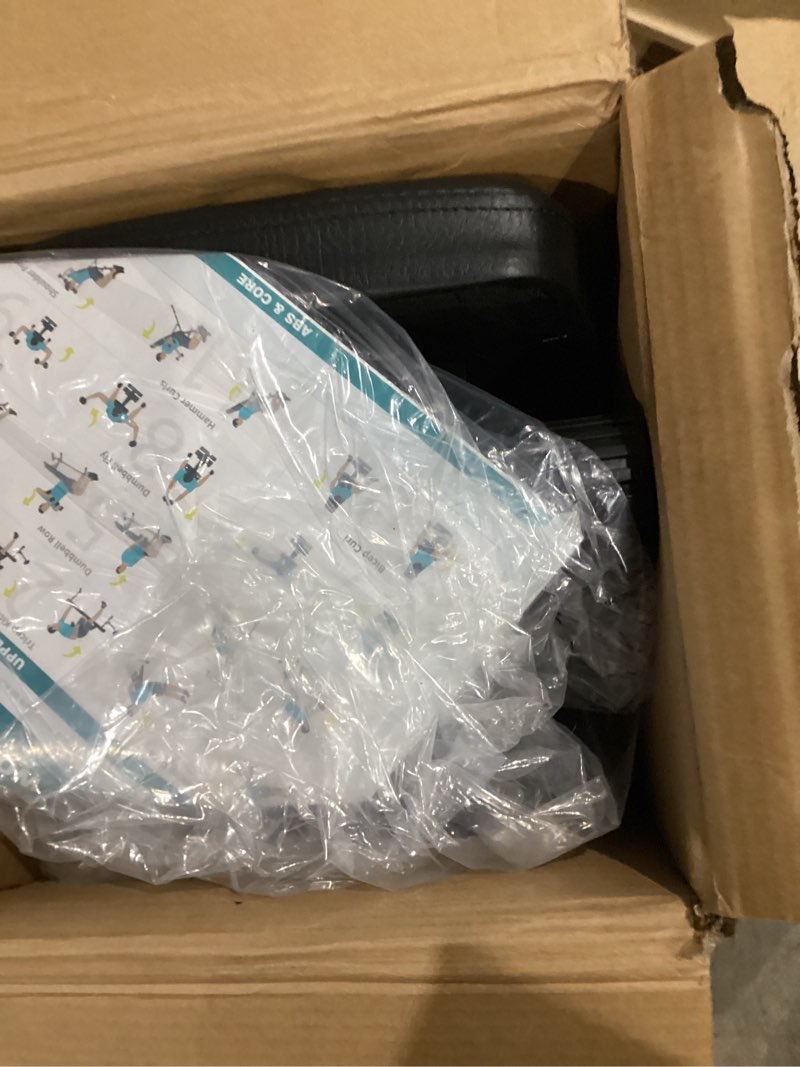 Condition photo showing As Is for FF Finer Form 5-in-1 Weight Bench, Adjustable & Foldable for Bench Press, Strength Training and Full Body Workout, Perfect for Dumbbell Sets or an Adjustable Dumbbell Set in Your Home Gym