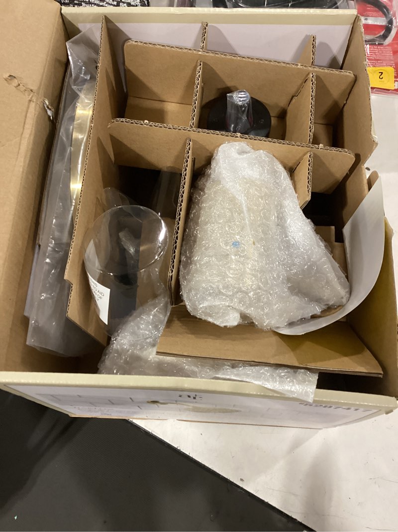 Condition photo showing As Is for allen + roth harlow brushed gold 2-handle 6-in round bathtub and shower faucet with valve (single function)