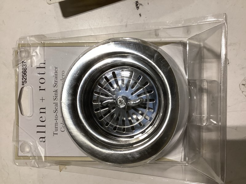 Condition photo showing Good Condition for allen + roth 4.5-in stainless steel rust resistant strainer with lock mount included
