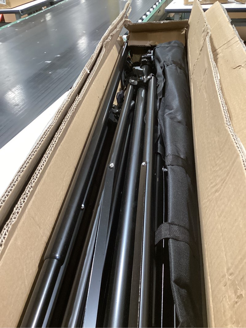 Condition photo showing Good Condition for AW 8.5x10ft Backdrop Stand Support System with 4X Clamps 2X Clips 2X Sand Bags 1x Carry Bag for Parties Events Photography 10'x8.5'