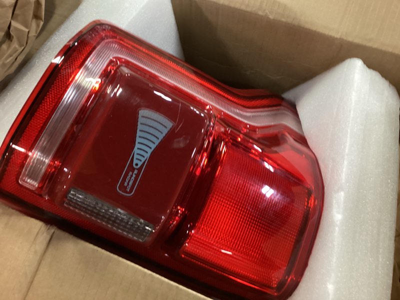 Condition photo showing Good Condition for LED Tail Lights Compatible with 2015 2016 2017 Ford F150 King Ranch/Lariat/Limited/Platinum Taillight Rear Lamp Assembly Led Taillights with Blind Spot OE:HL3Z13405D?Left Driver Side? L - 2015-2017 F150 LED Chrome Housing