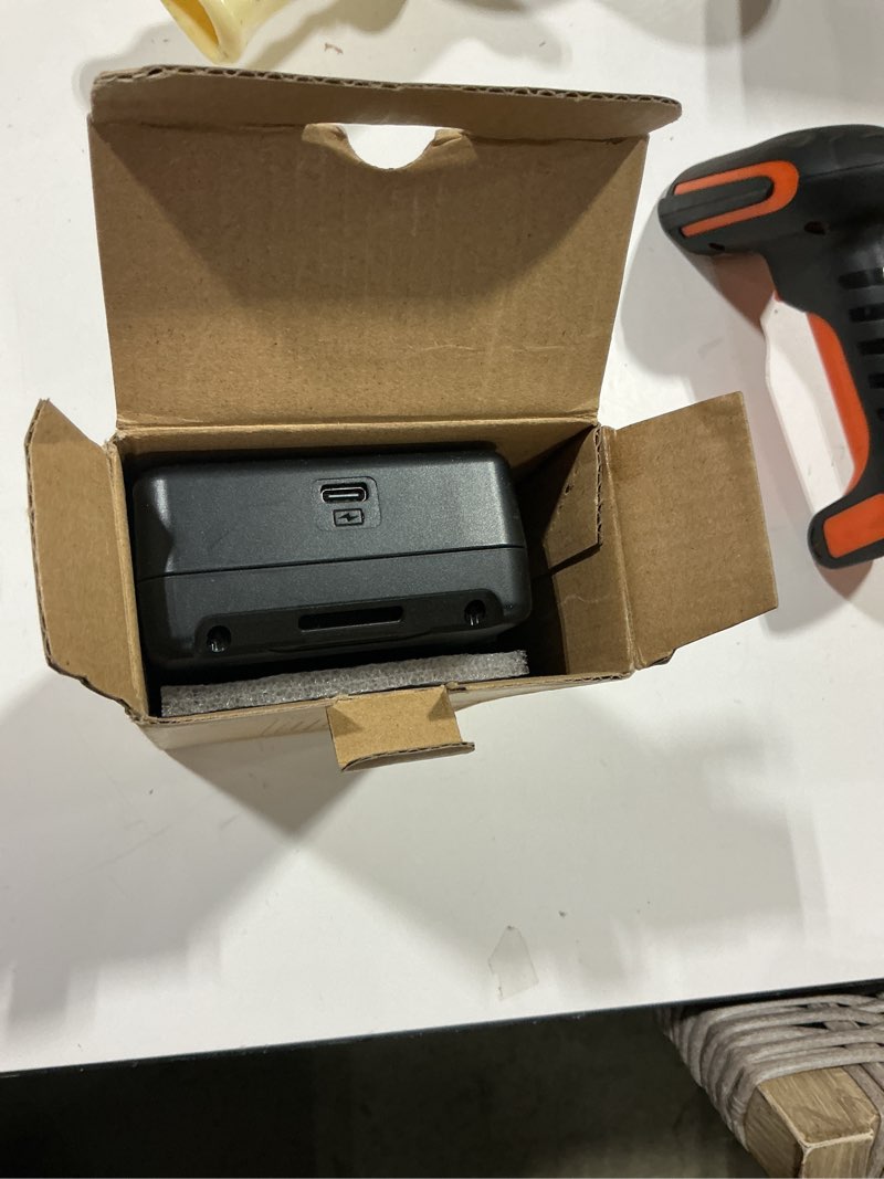 Condition photo showing Good Condition for supvan e11 bluetooth label maker machine with 4 tapes, support keyboard & app with 30+ fonts and 660+ icons, rechargeable inkless labeler for home, kitchen, office, school, organization, black machine + 4 tapes (set 2)