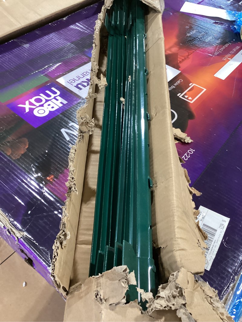 Condition photo showing Good Condition for Metal Fence Post Green 4 Feet, Pack of 10, for 36 Inch High Garden Welded Wire Fence U-Channel Steel Garden Post