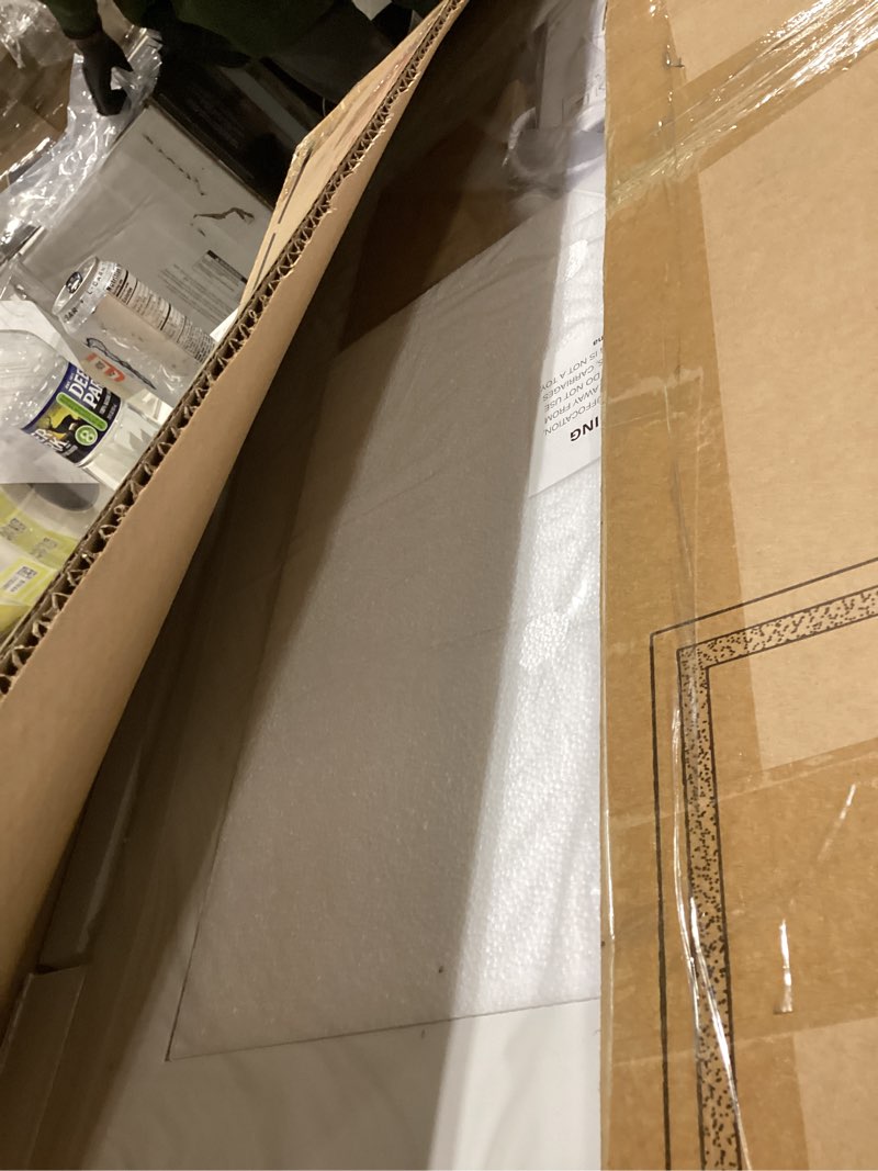 Condition photo showing New/Like New for Keonjinn 24x32 Inch LED Bathroom Mirror with Light, Frontlit & Backlit, Lighted Mirrors for Bathroom Wall with Dimmable 3-Color Lights, Anti-fog Vanity Mirror with Tempered Glass, UL-Listed LED Driver Frontlit & Backlit 32"L x 24"W