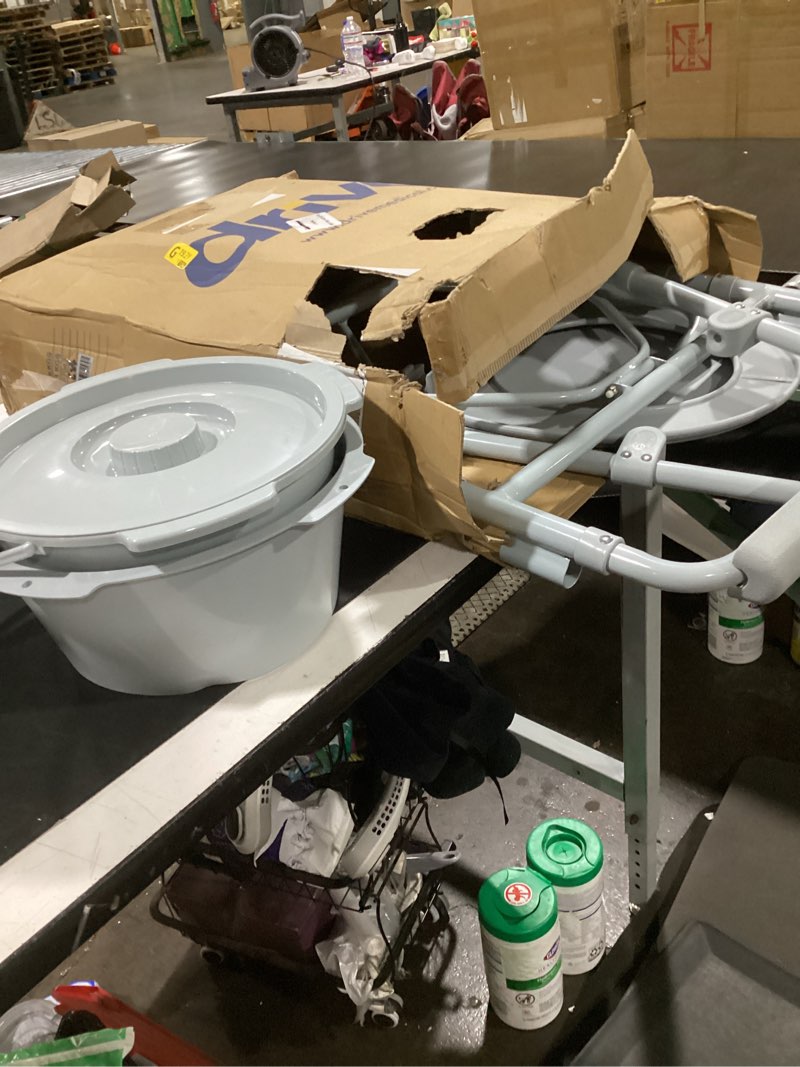 Condition photo showing As Is for commode, folding,1/cs