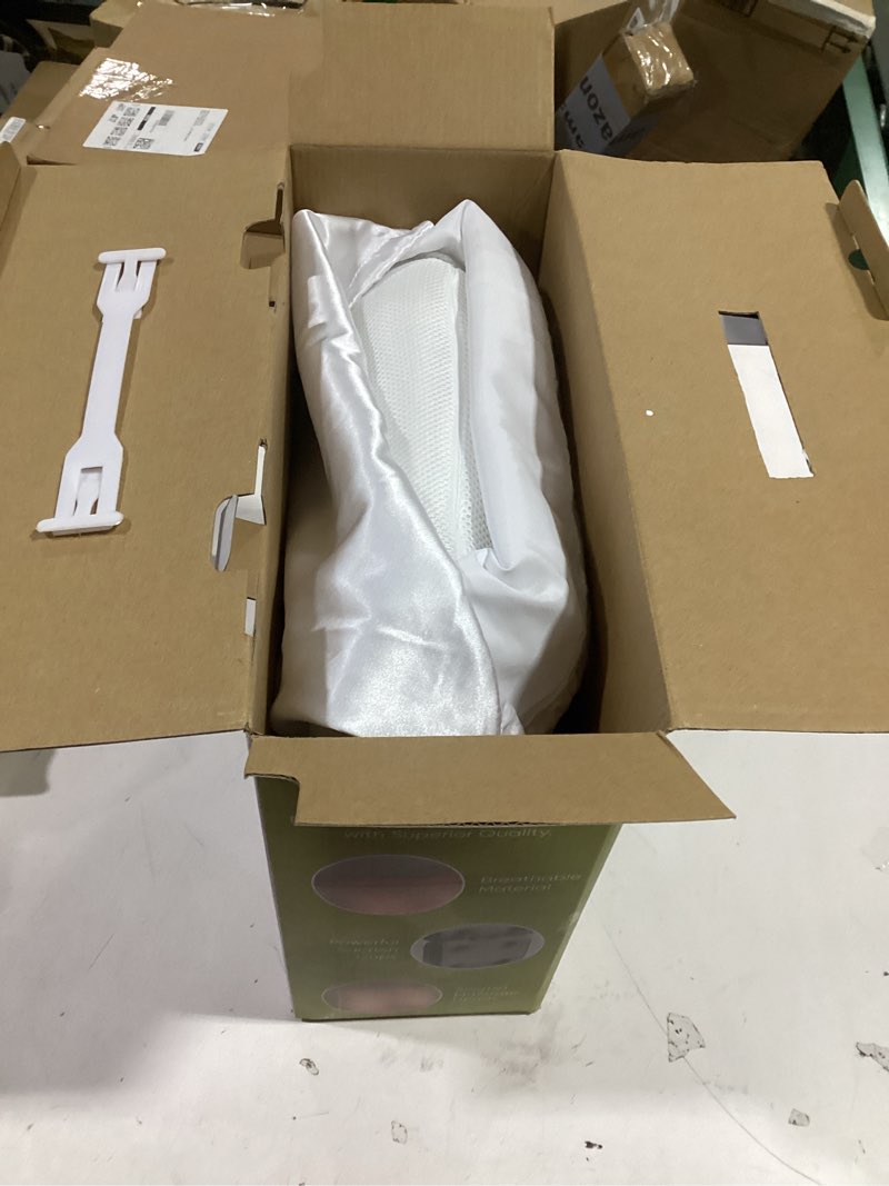 Condition photo showing New/Like New for MONET Massaging Bath Pillow - IPX8 Waterproof Bath Pillow for Tub - Soft 4d Mesh Back, Neck and Shoulder Massager - Deep Tissue Relief and Relaxation - Non-Slip 6 Suction Cup - Fits All Tubs