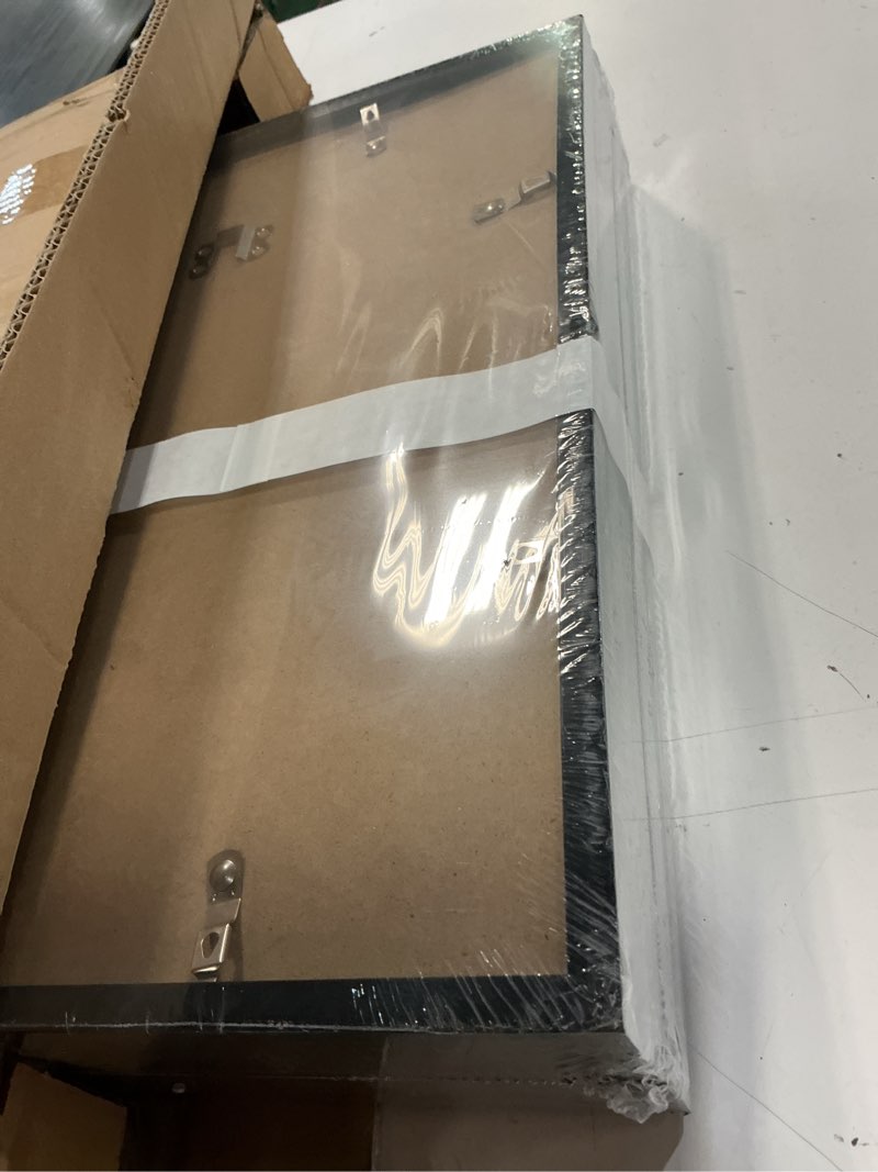 Condition photo showing New/Like New for wiscet 16x20 picture frame set of 4, display picture 11x14 with mat or 16x20 poster frame without mat, horizontal or vertical wall mounting, black black 16x20