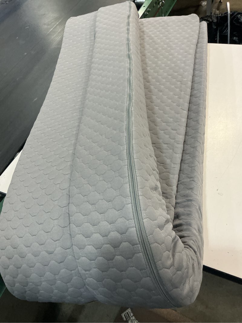 Condition photo showing Good Condition for EUHAMS King Size Bed Wedge Pillow - Bed Gap Filler Mattress Wedge Headboard Pillow Close The Gap 0-7" Between Your Headboard and Mattress or Wall for Sleeping Backrest Pillow (76"x10"x6" Gray) Grey King(10 in x6 in x76 in-Big)