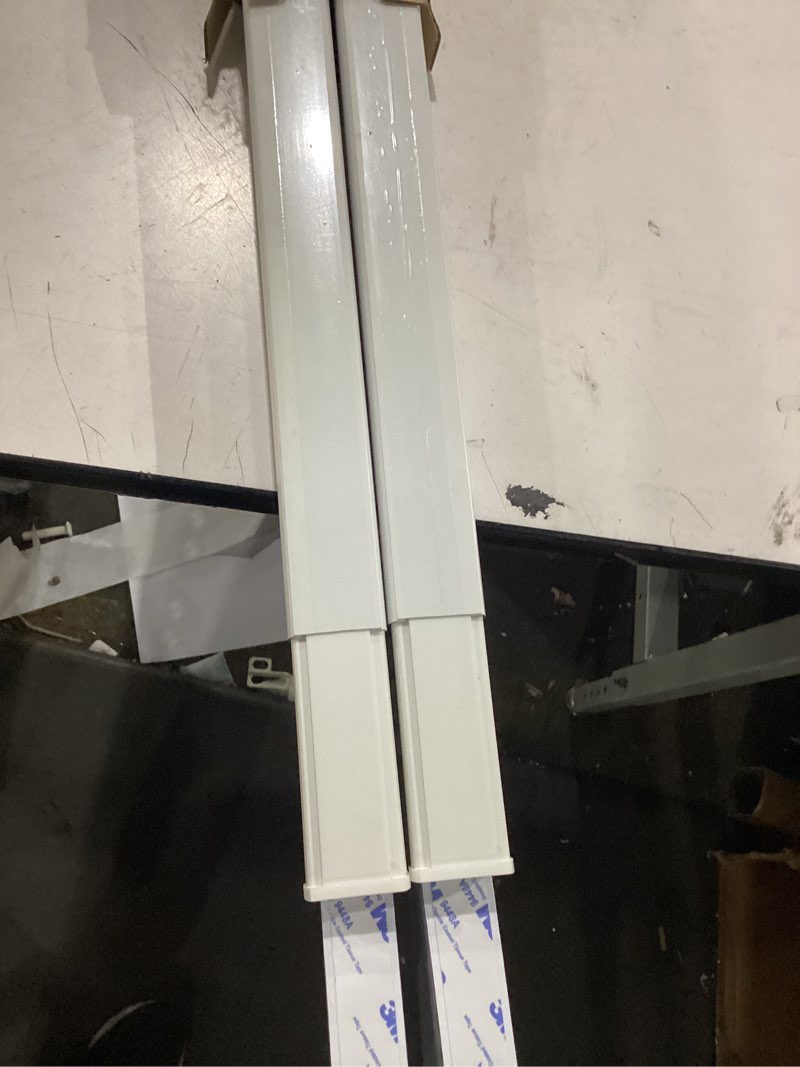 Condition photo showing Good Condition for milin cordless pleated window shades no drill adjustable bottom, temporary fabric pleated blinds for indoor windows with tools cut size stick on blinds home office (blackout white, 30\"w x 63\"h),2 pack