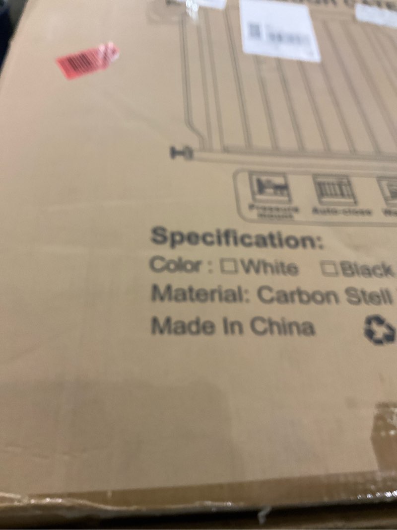 Condition photo showing New/Like New for WAOWAO Baby Gate 57.48-62.20" Extra Wide Pressure Mounted Walk Through Swing Auto Close Safety Black Metal Toddler Kids Child Dog Pet Puppy for Stairs,Doorways,Kitchen Black 57.48-62.20"/146-158cm