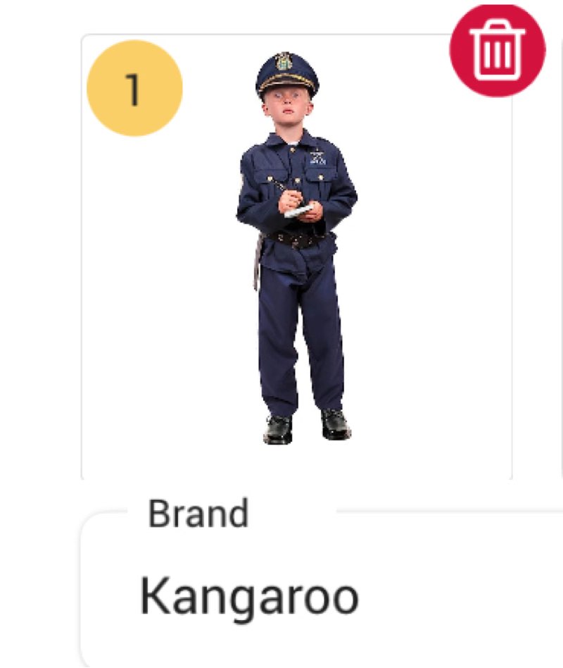 Kangaroo Police Costume Kids, Police Hat, Shirt, Pants, Belt, Holster & Whistle, Kids Police Costume for Girls & Boys