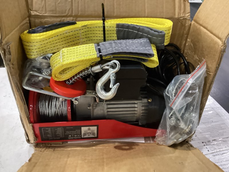 Condition photo showing New/Like New for 2 in 1 electric hoist,440 lbs attic lift electric hoist with remote control 440lbs wireless/wired
