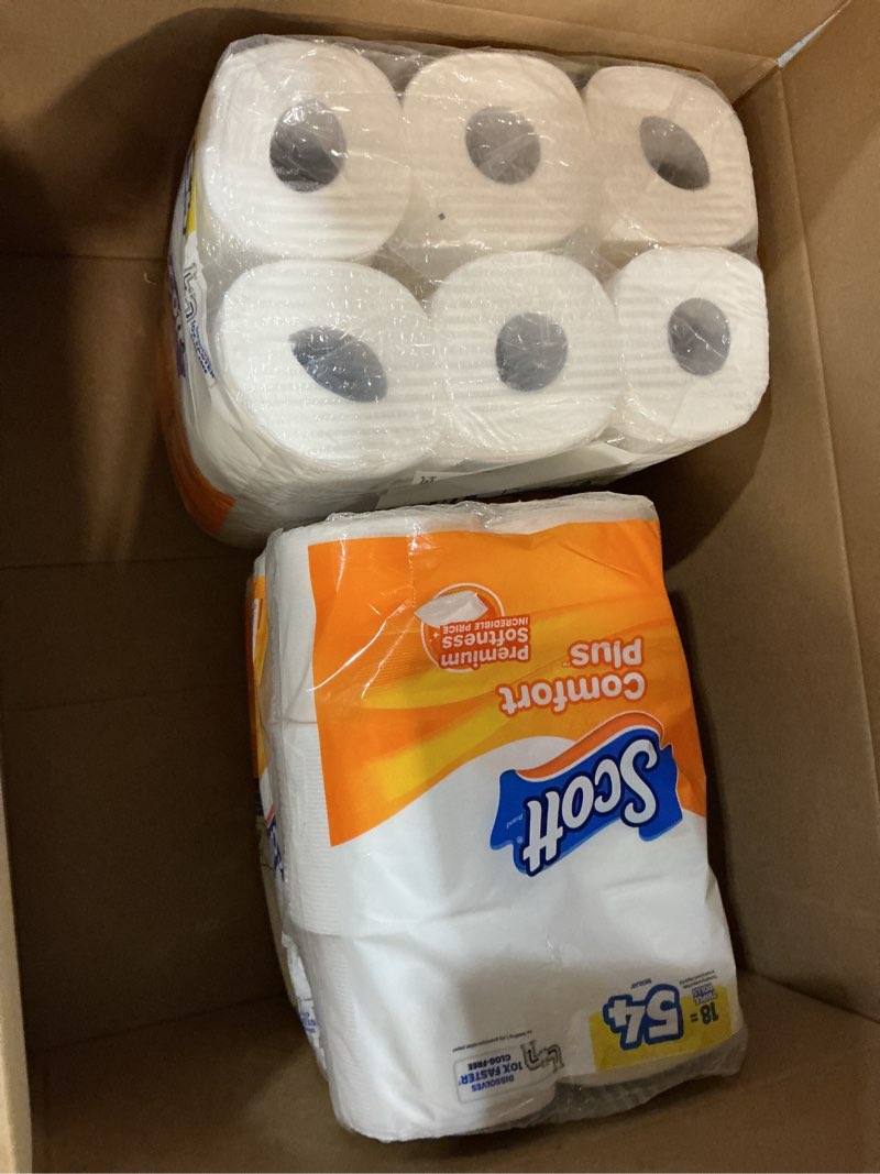 Condition photo showing Good Condition for scott comfortplus toilet paper, 36 triple rolls, 231 sheets per roll, septic-safe, 1-ply toilet tissue double 231 sheets (pack of 36)