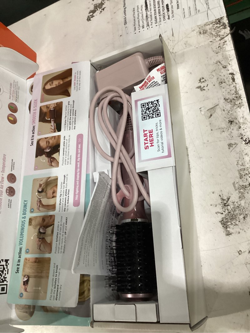 Condition photo showing Good Condition for shark glossi 2-in-1 hot tool and air glosser | ultra-fast, ultra-glossy blowouts at-home | heat-controlled ceramic, curly, coily, and color friendly | lychee | ht302pk