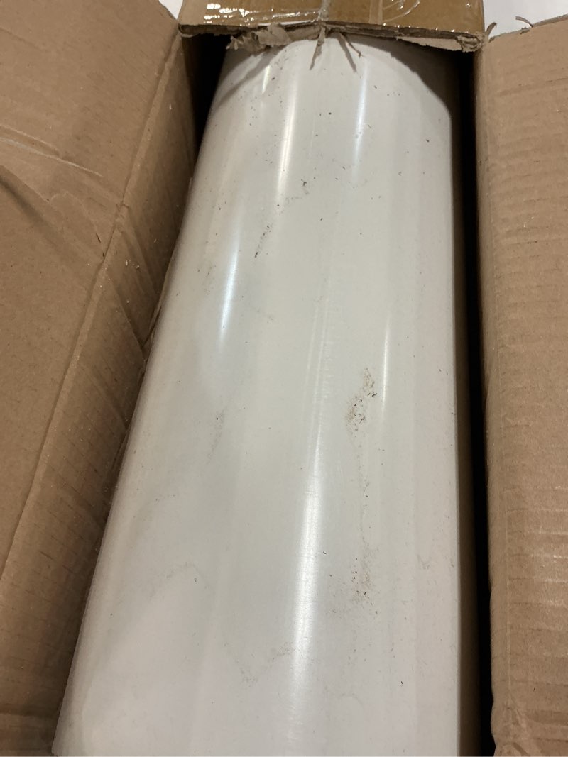 Condition photo showing As Is for pangda 6 x 4' pvc pipe schedule 40 heavy duty plastic plumbing pipe cut to custom lengths high flow impact resistant tube for irrigation pool spa water supply drainage, white 1 6" x 4'