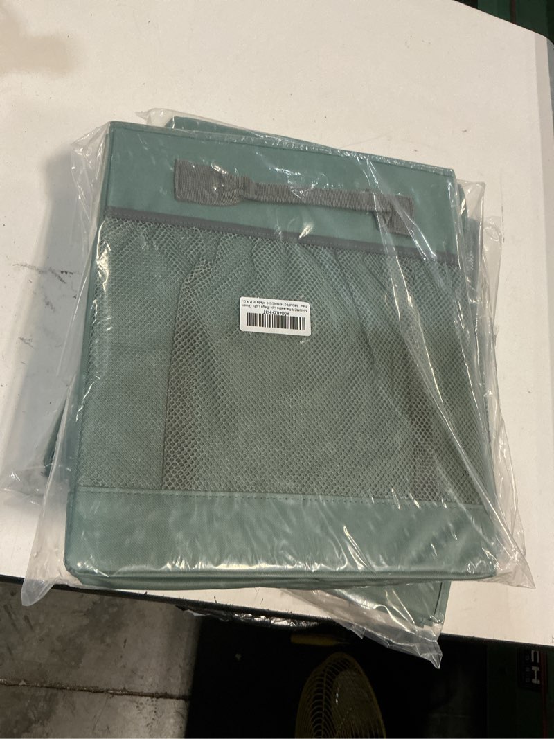 Condition photo showing New/Like New for mhomer reusable upright grocery bags extra waterproof large tote bag with carrying handles reinforced bottom and side durable oxford fabric foldable shopping bags light green