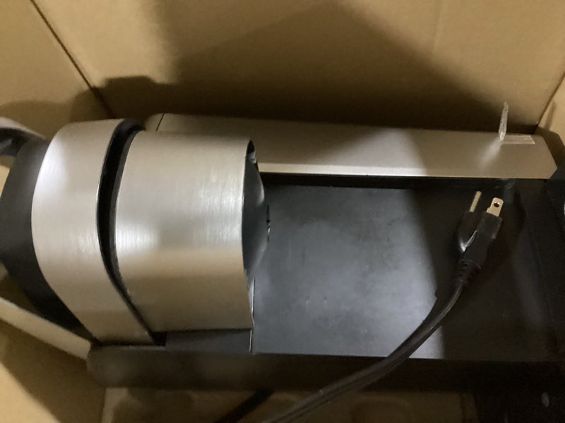 Condition photo showing As Is for keurig k-elite single serve k-cup pod coffee maker, with strength and temperature control, iced coffee capability, 8 to 12oz brew size, programmable, brushed slate