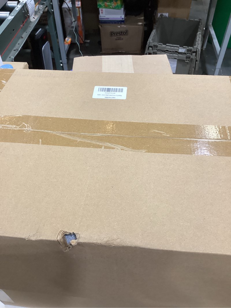 Condition photo showing New/Like New for 8 Inch Dryer Vent Cover Outside, Roof Vent Cap, Wall Vent Cover Outdoor Hooded Wall Vent with Backdraft Damper for Dryer Kitchen Bathroom Range Hood HVAC Duct Vent, Galvanized Steel 8 Inch White