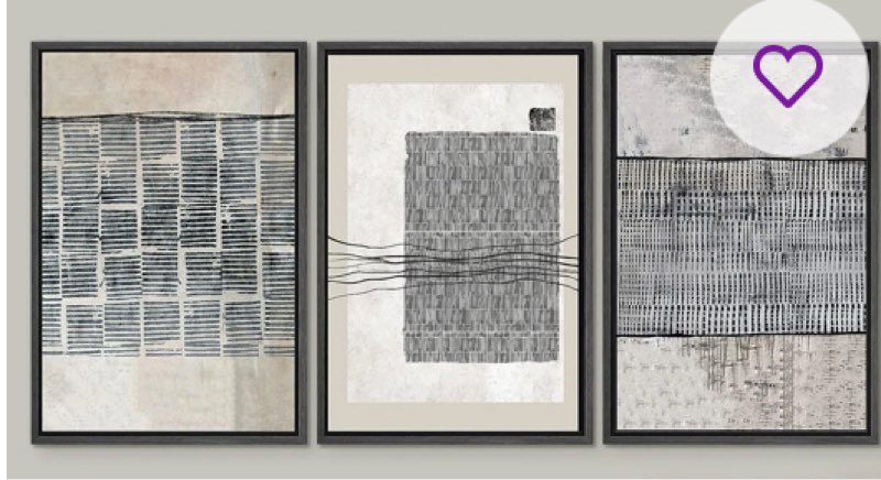 Geometric Line Black Tan Industrial Line Art Pattern Abstract Shapes Cozy Neutral Framed On Canvas 3 Pieces Print
