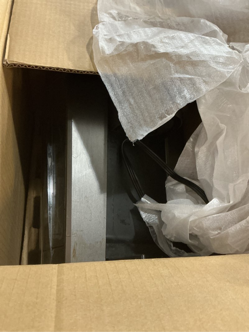 Condition photo showing As Is for keurig k-elite single serve k-cup pod coffee maker, with strength and temperature control, iced coffee capability, 8 to 12oz brew size, programmable, brushed slate