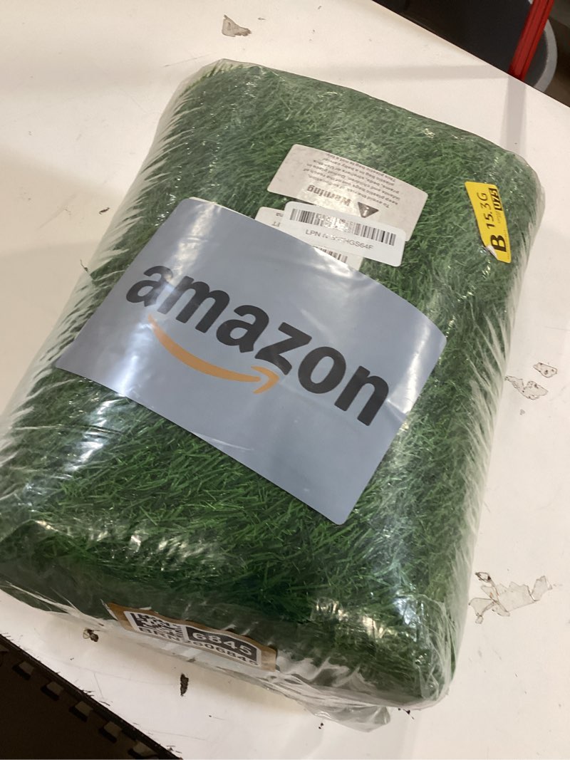 Condition photo showing New/Like New for realistic artificial grass rug indoor outdoor: fake grass turf with drainage holes, pet-friendly dog grass mat, perfect for garden lawn balcony patio backyard landscape decoration?, 4ft x6ft 4×6 ft