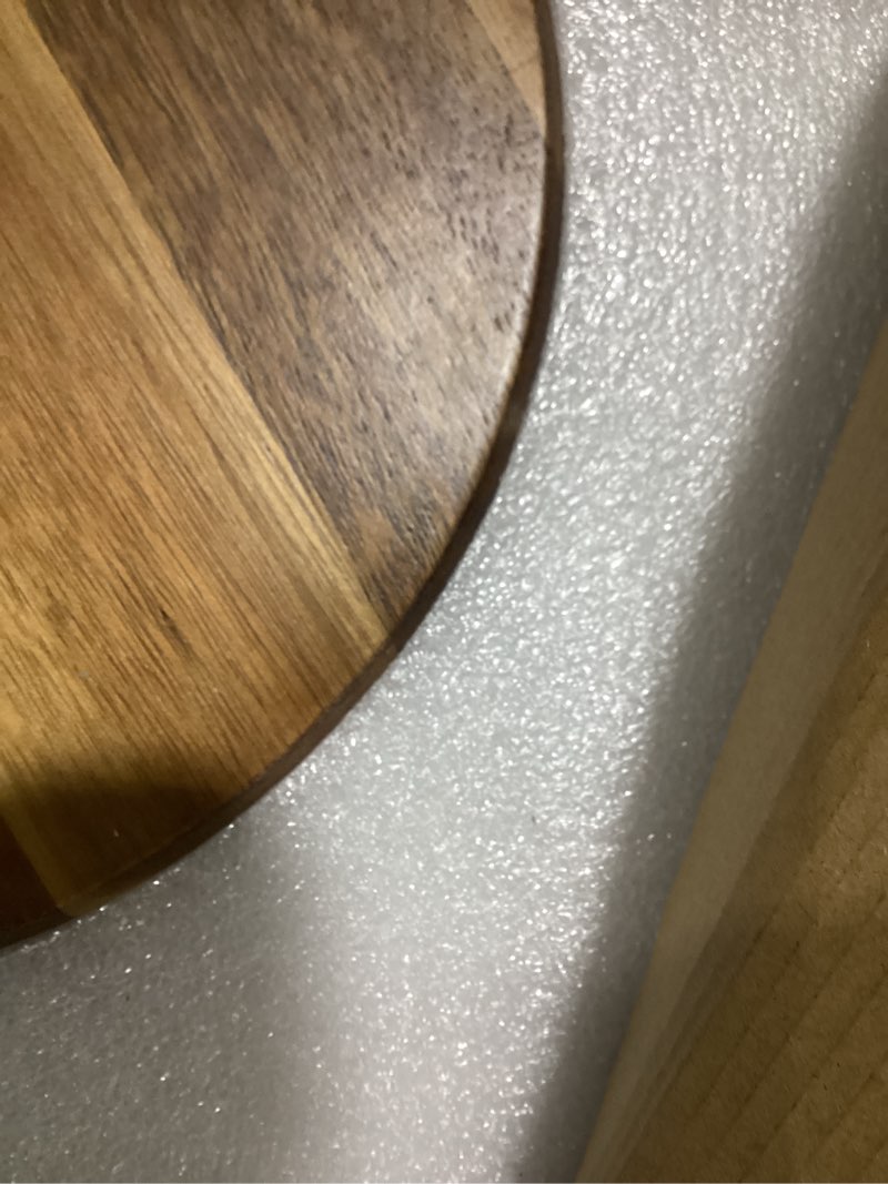Condition photo showing Good Condition for acacia wood lazy susan wood turntable tray cabinet organizer, 16"