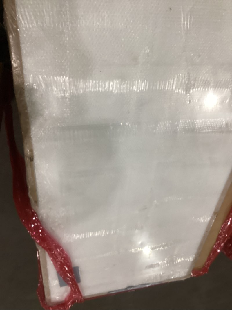 Condition photo showing As Is for BARNSMITH 36x80 in Raised 6-Panel Textured White Primed Molded Door Slab, Classic Style Paintable Hollow Core Interior Door Panel, for Pocket, Swing, Sliding Door, Durable and Lightweight 36" x 80"