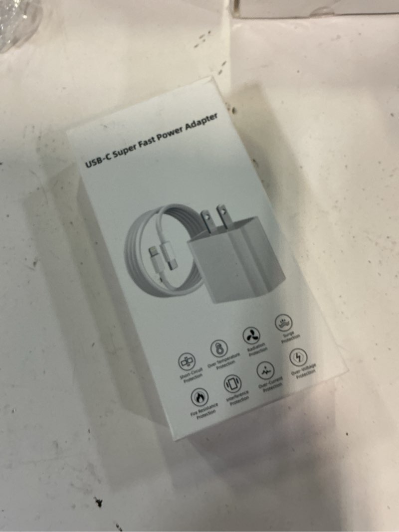 Condition photo showing New/Like New for iphone fast charger,apple charger super quick iphone charger fast charging,2pack 10ft long type-c to lightning cable cord usb c wall charger block adapter for iphone 14 13 12 11/13pro max/12mini/xs/xr 10ft(c-l? white